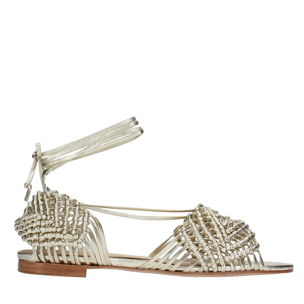 PALOMA BARCELO Sandali Flat Modello CHICHIRO In Nappa