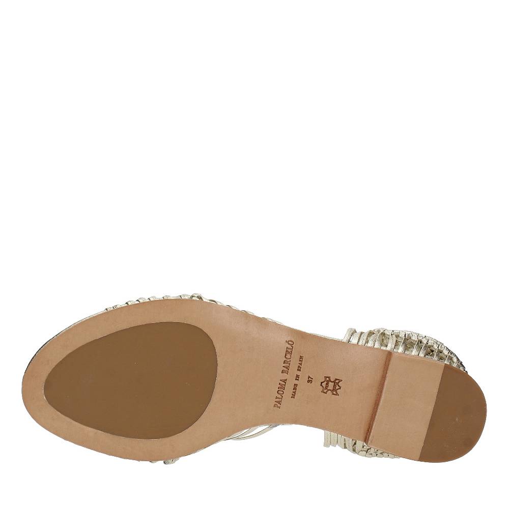 PALOMA BARCELO Sandali Flat Modello CHICHIRO In Nappa