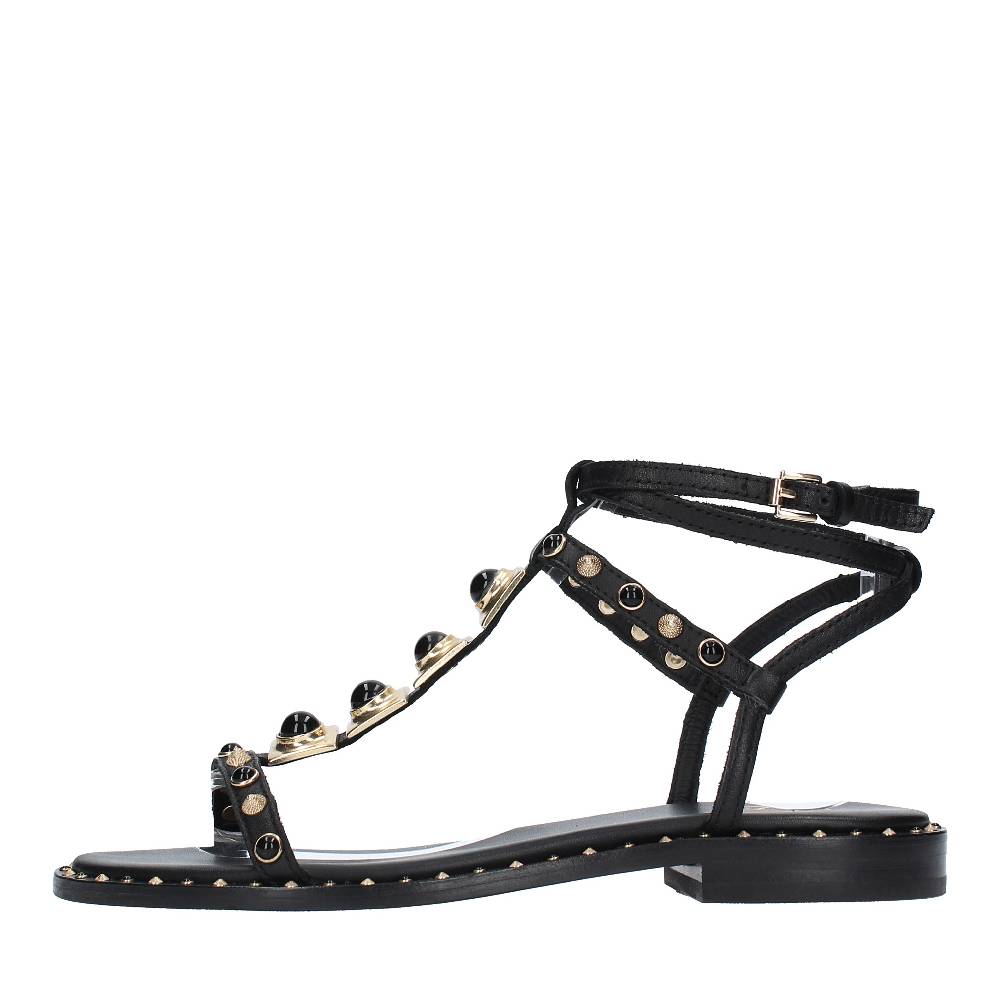 ASH Sandali flat modello PARTY01 in pelle e borchie