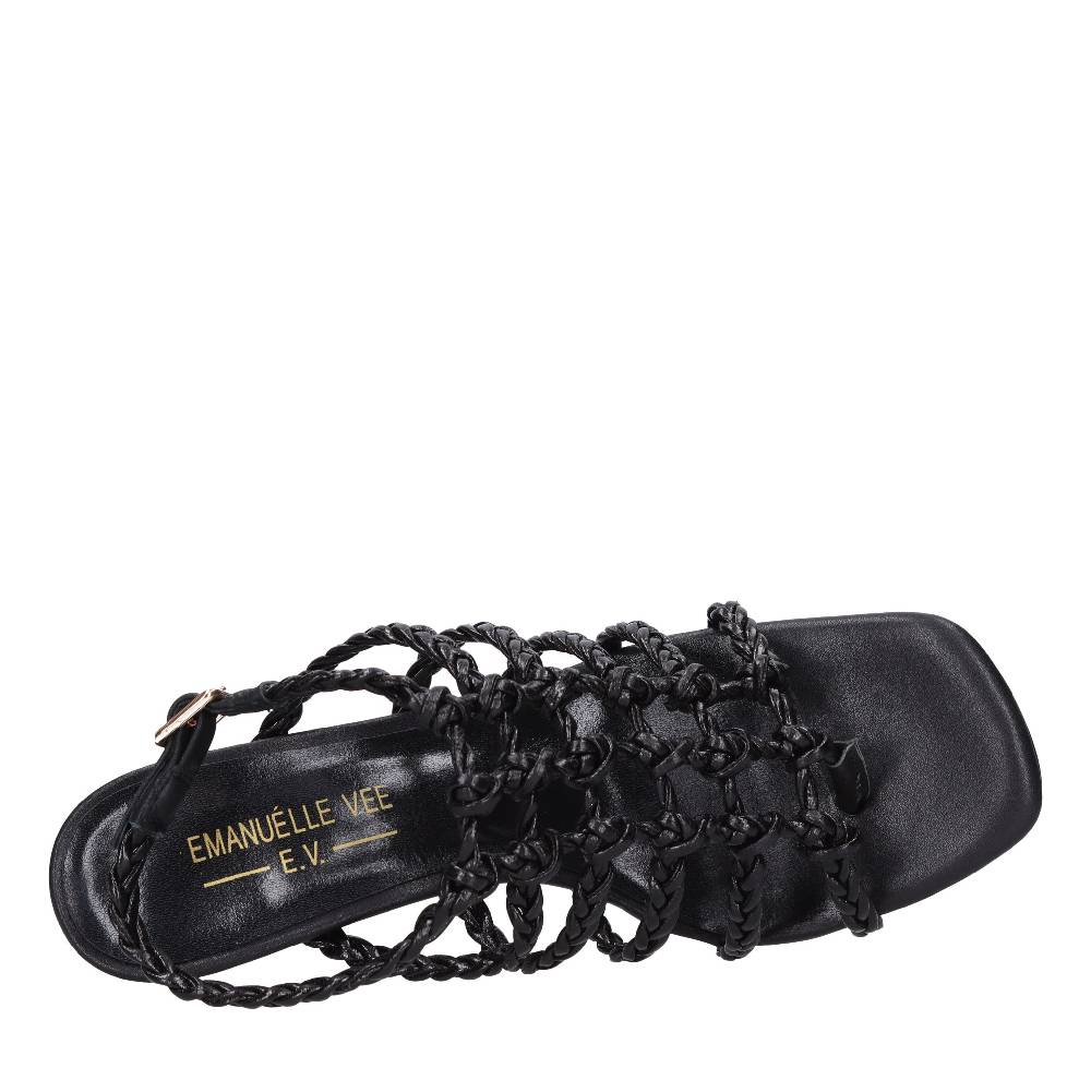 EMANUELLE VEE Sandali Infradito In Pelle Ed Ecopelle