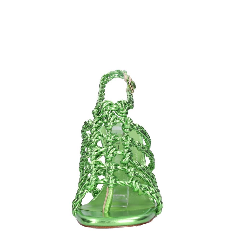 EMANUELLE VEE Sandali Infradito In Pelle Ed Ecopelle