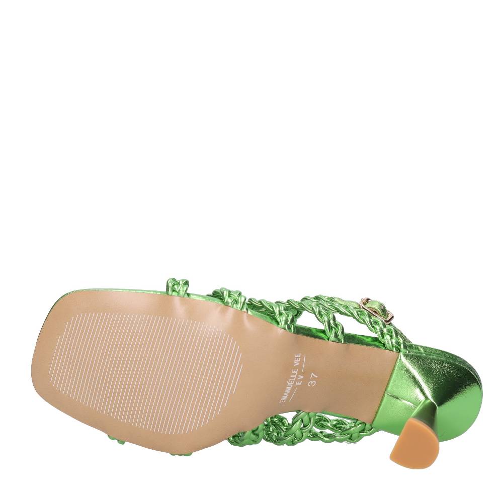 EMANUELLE VEE Sandali Infradito In Pelle Ed Ecopelle