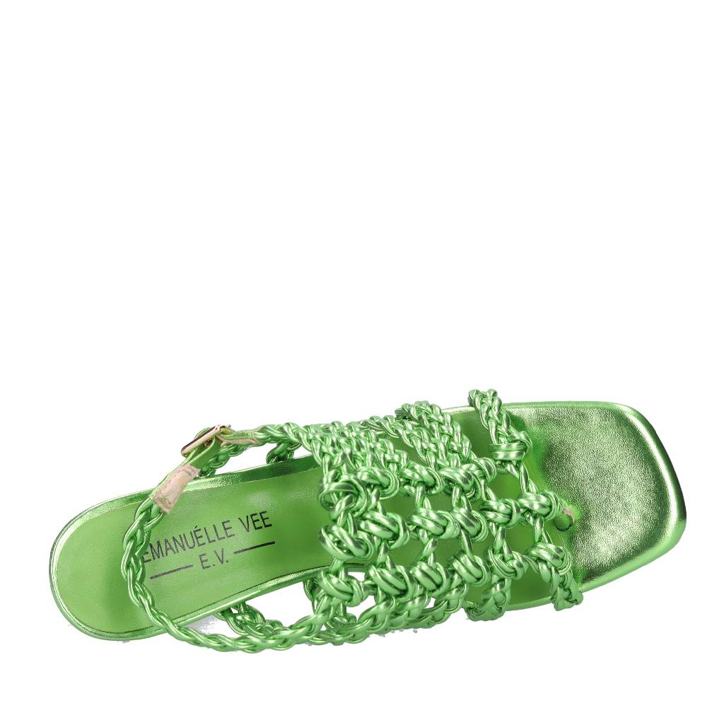 EMANUELLE VEE Sandali Infradito In Pelle Ed Ecopelle