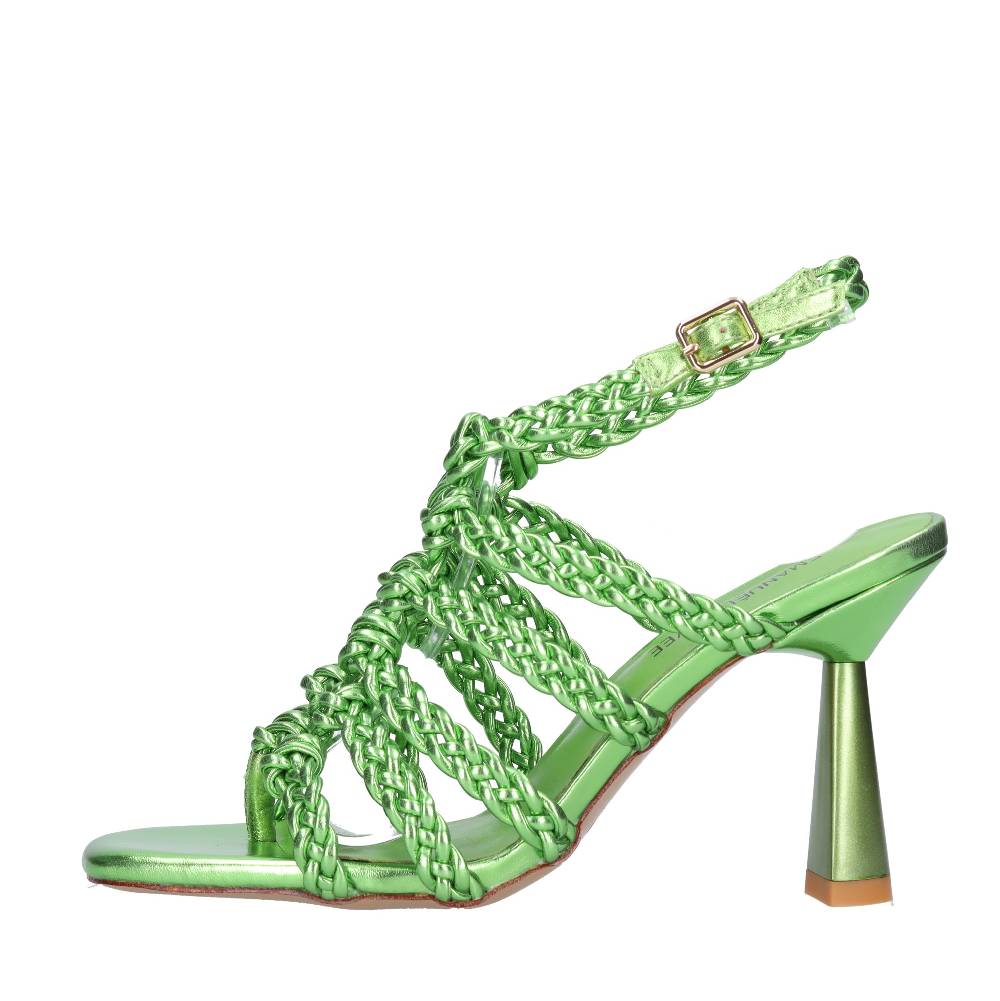 EMANUELLE VEE Sandali infradito in pelle ed ecopelle