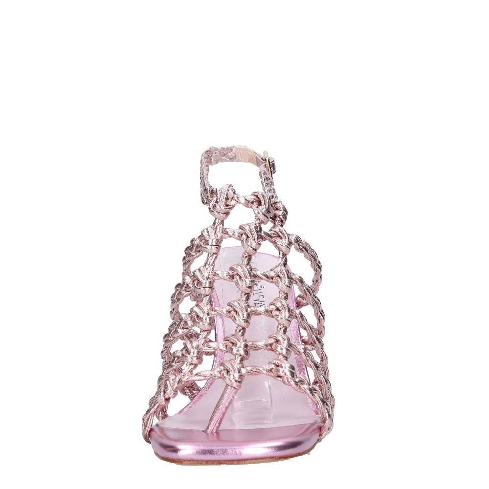 EMANUELLE VEE Sandali Infradito In Pelle Ed Ecopelle