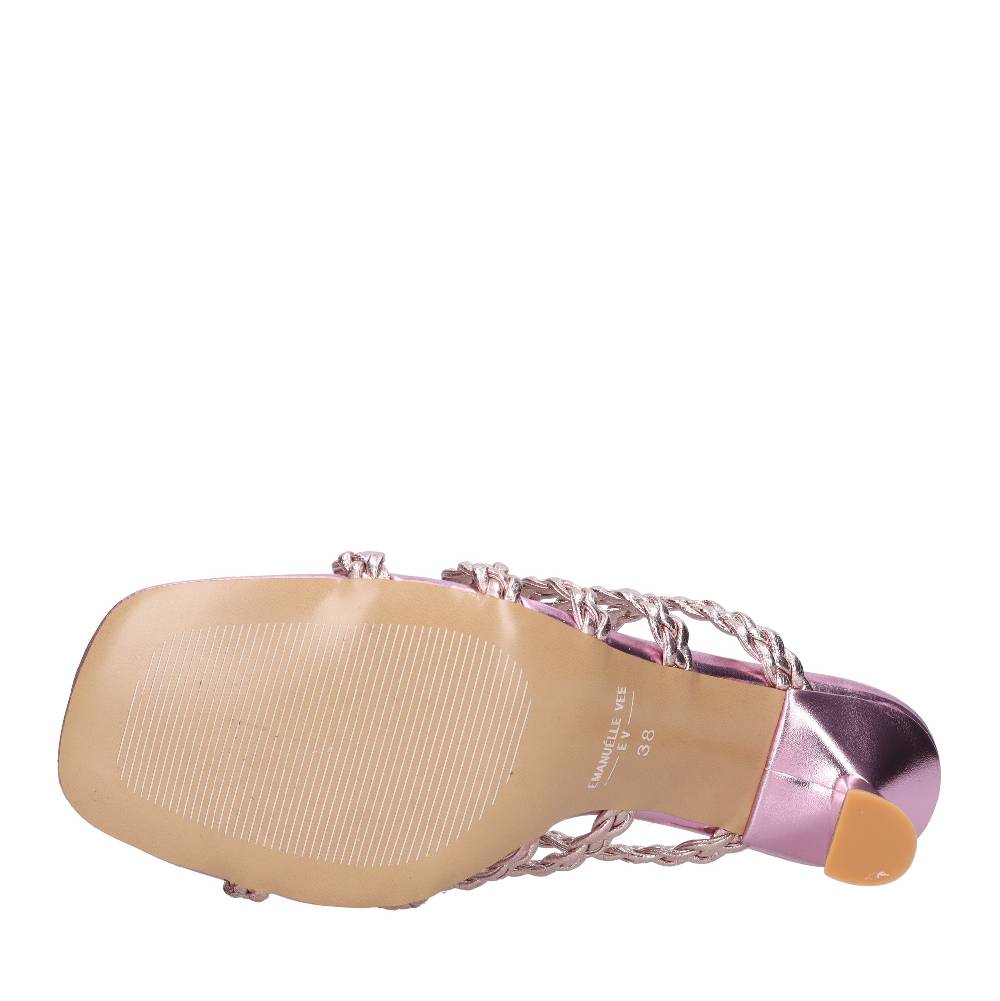 EMANUELLE VEE Sandali Infradito In Pelle Ed Ecopelle