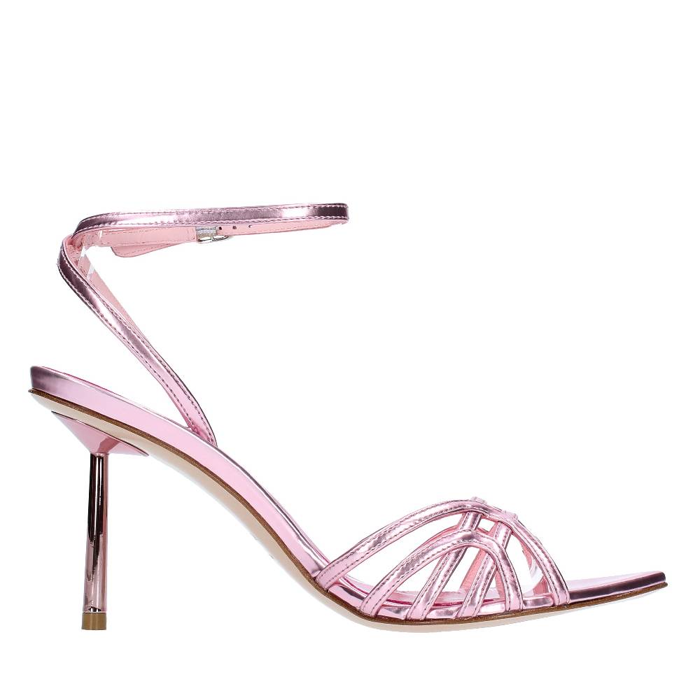 LE SILLA Sandali Modello BELLA In Pelle Con Effetto Metallizzato