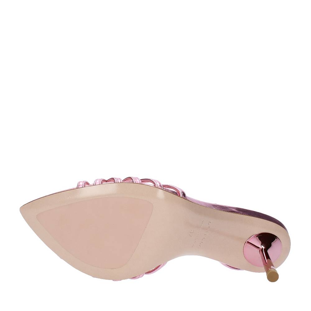 LE SILLA Sandali Modello BELLA In Pelle Con Effetto Metallizzato