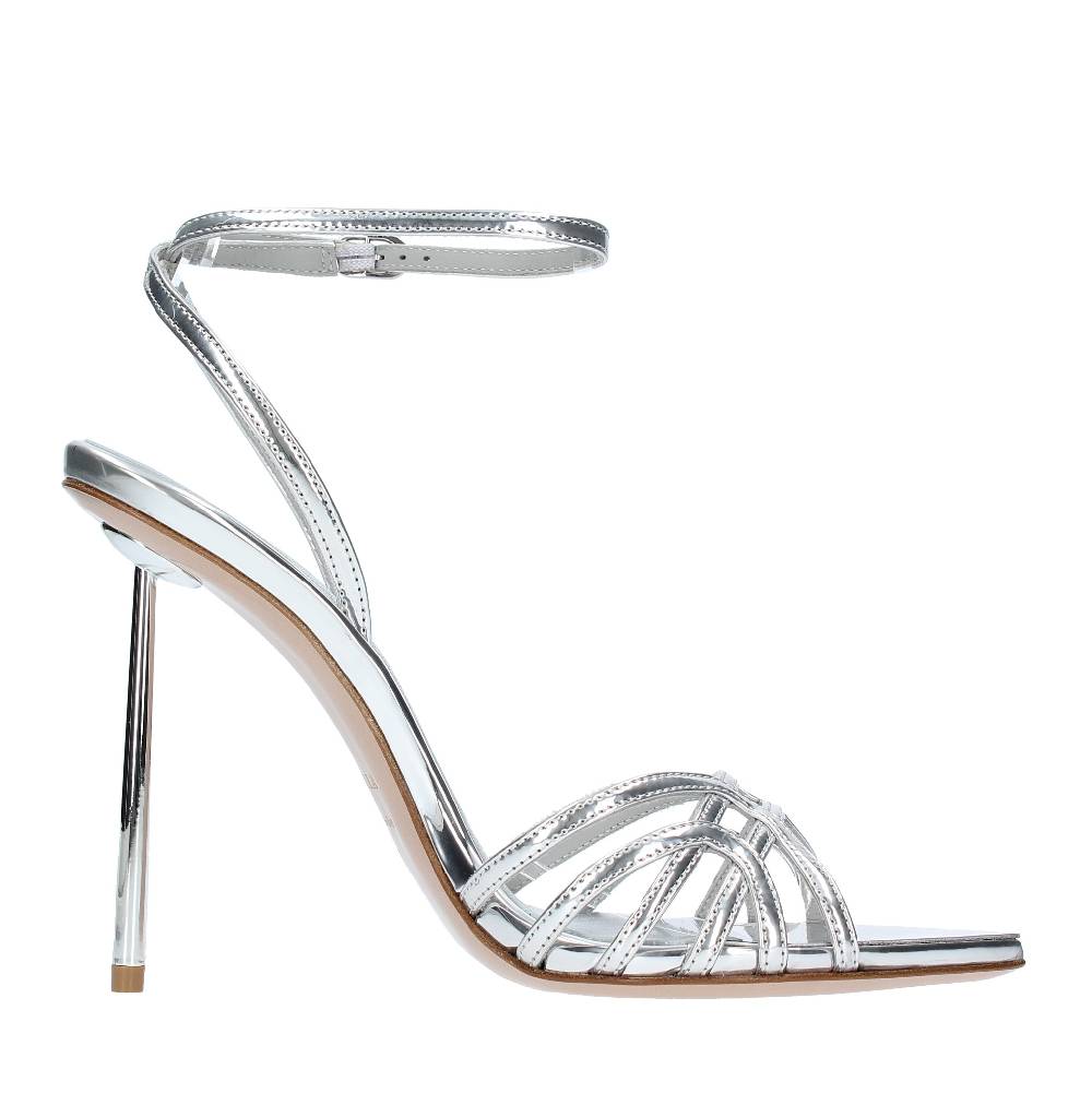 LE SILLA Sandali Modello BELLA In Pelle Con Effetto Metallizzato