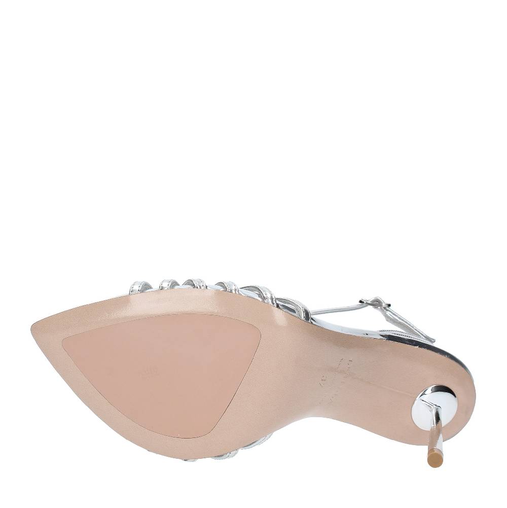 LE SILLA Sandali Modello BELLA In Pelle Con Effetto Metallizzato