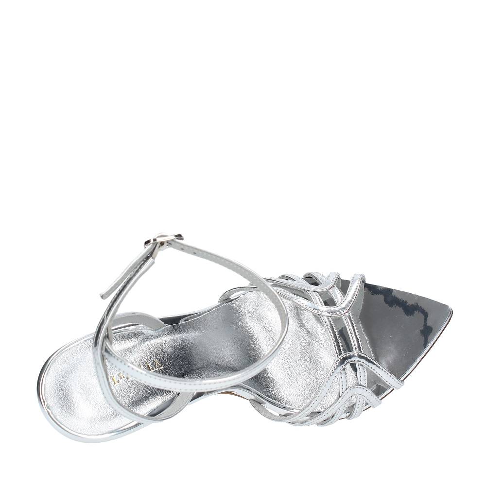 LE SILLA Sandali Modello BELLA In Pelle Con Effetto Metallizzato