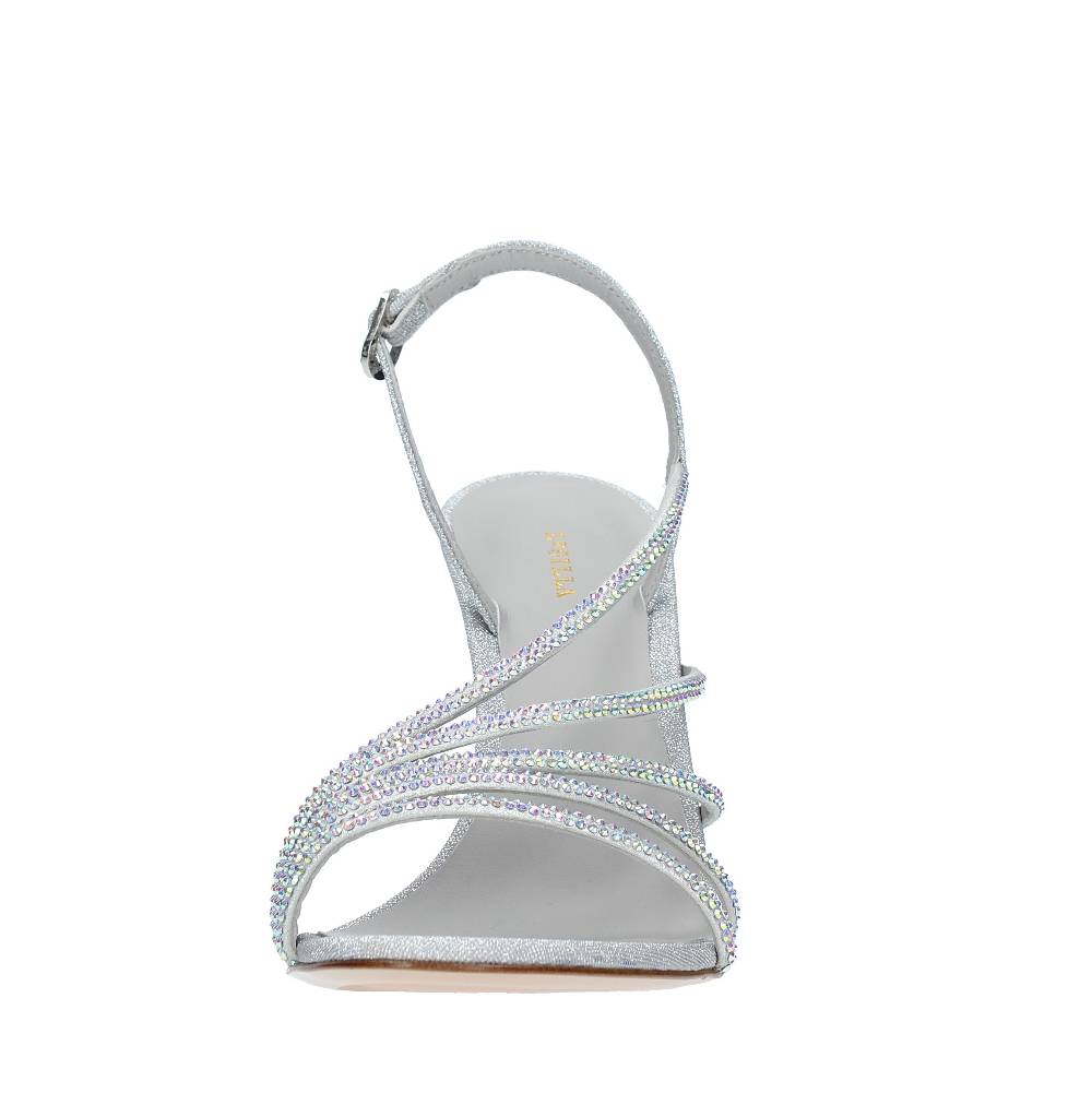 LE SILLA Sandali Modello SCARLET In Tessuto Glitterato E Cristalli