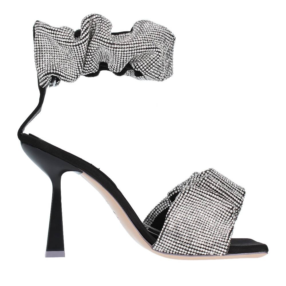 SEBASTIAN Sandali In Raso E Strass