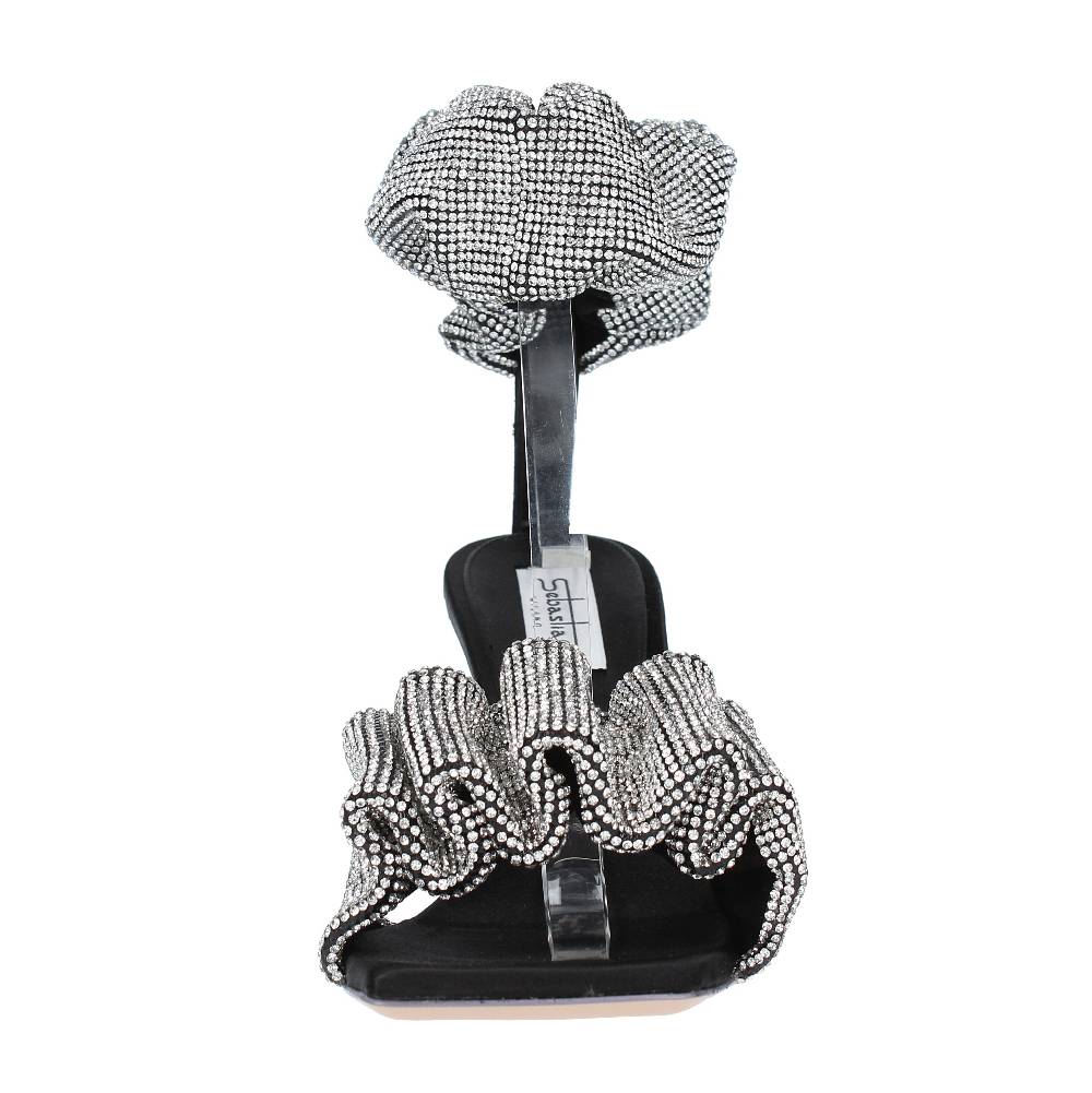 SEBASTIAN Sandali In Raso E Strass