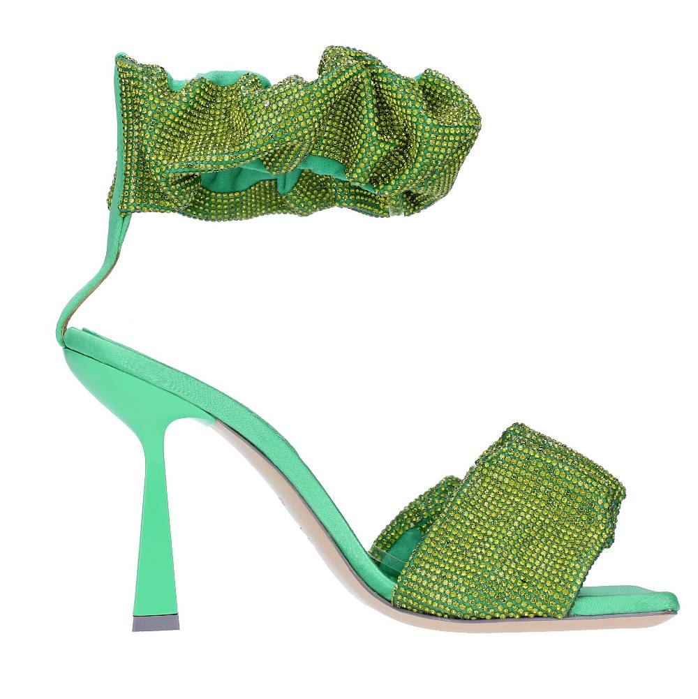 SEBASTIAN Sandali In Raso E Strass