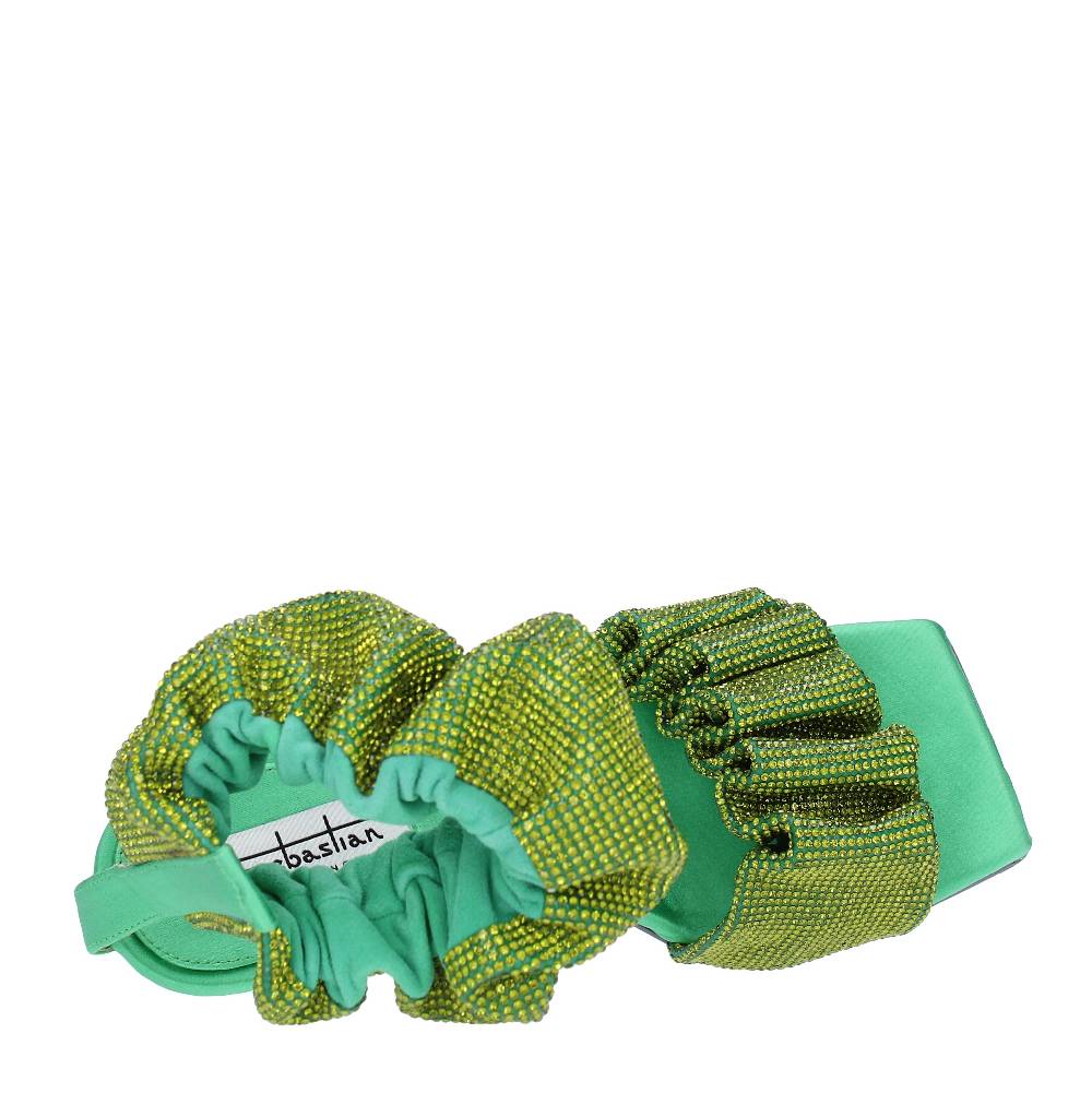 SEBASTIAN Sandali In Raso E Strass