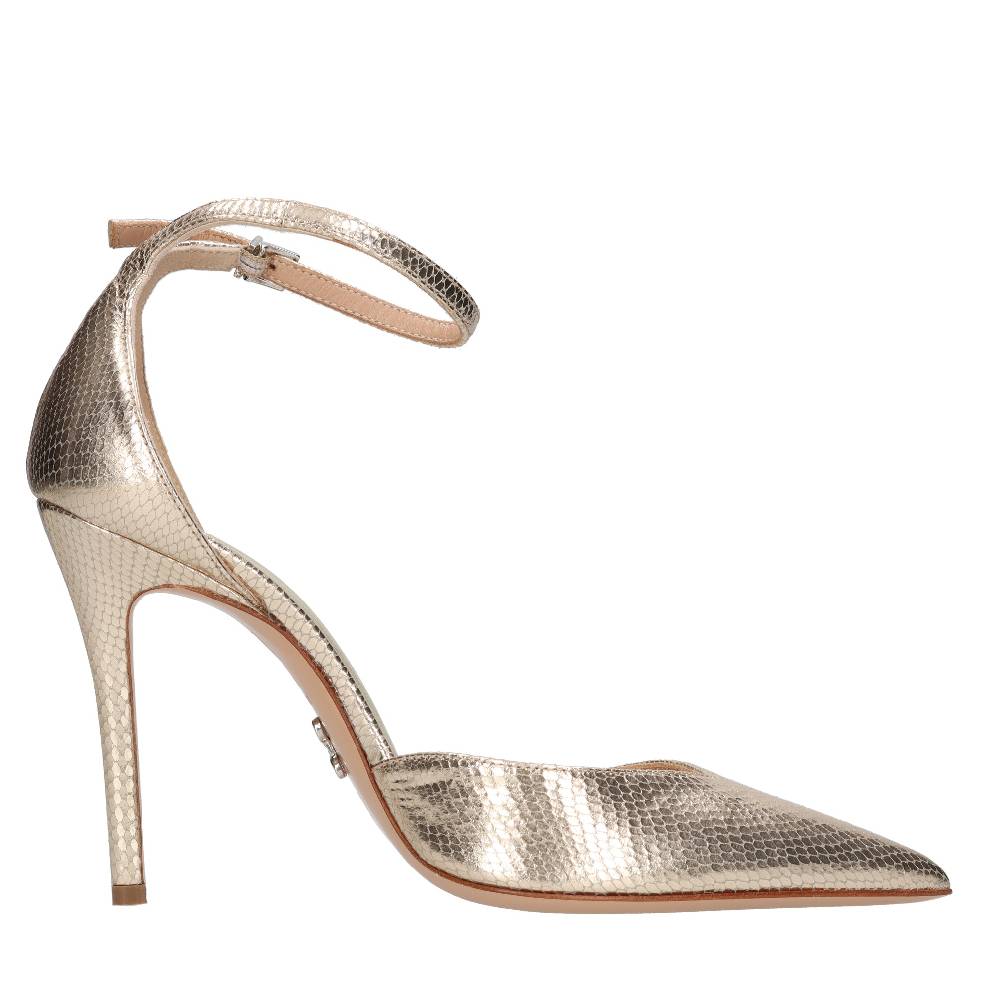 SERGIO LEVANTESI Décolleté In Pelle Pitonata