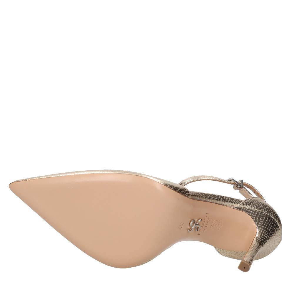 SERGIO LEVANTESI Décolleté In Pelle Pitonata