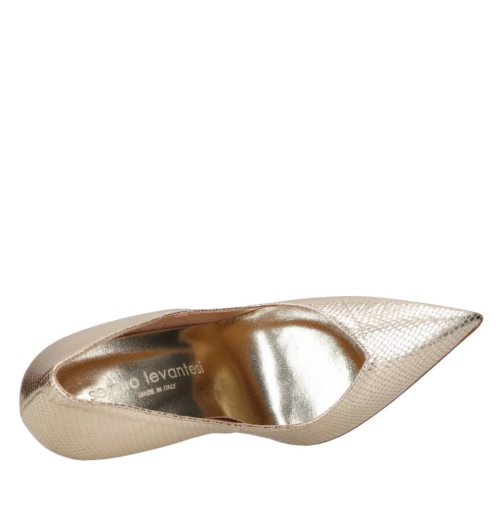 SERGIO LEVANTESI Décolleté In Pelle Pitonata