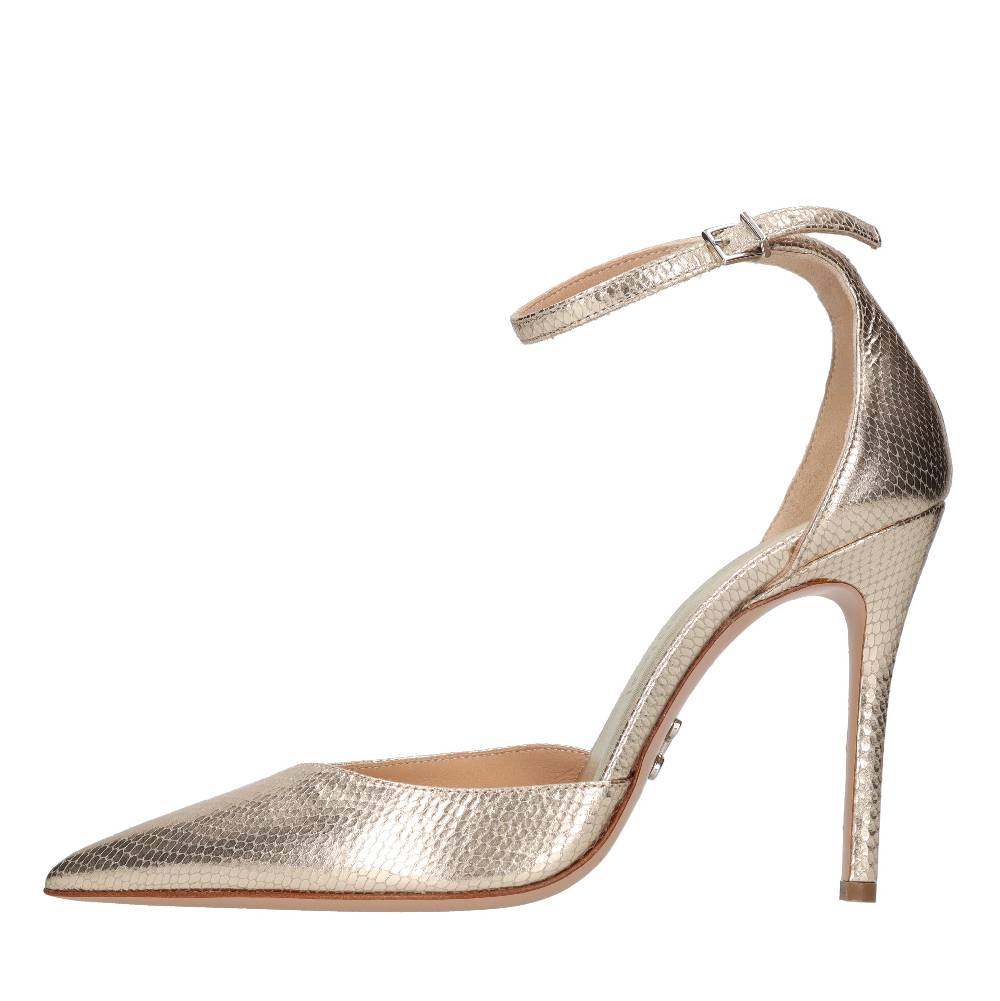 SERGIO LEVANTESI Décolleté in pelle pitonata