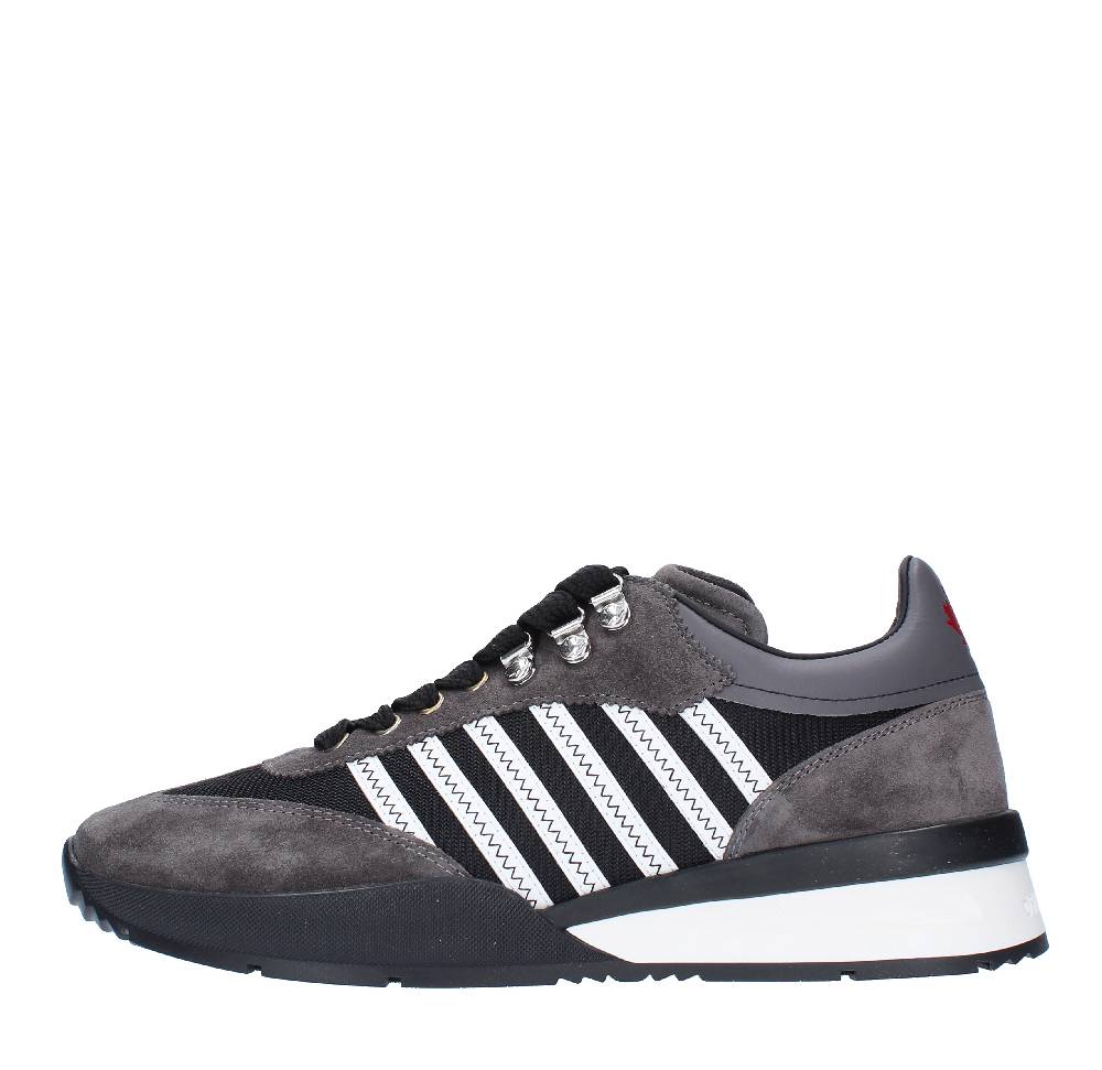 DSQUARED2 Sneakers DSQUARED2 modello ORIGINAL LEGEND in camoscio, pelle e tessuto