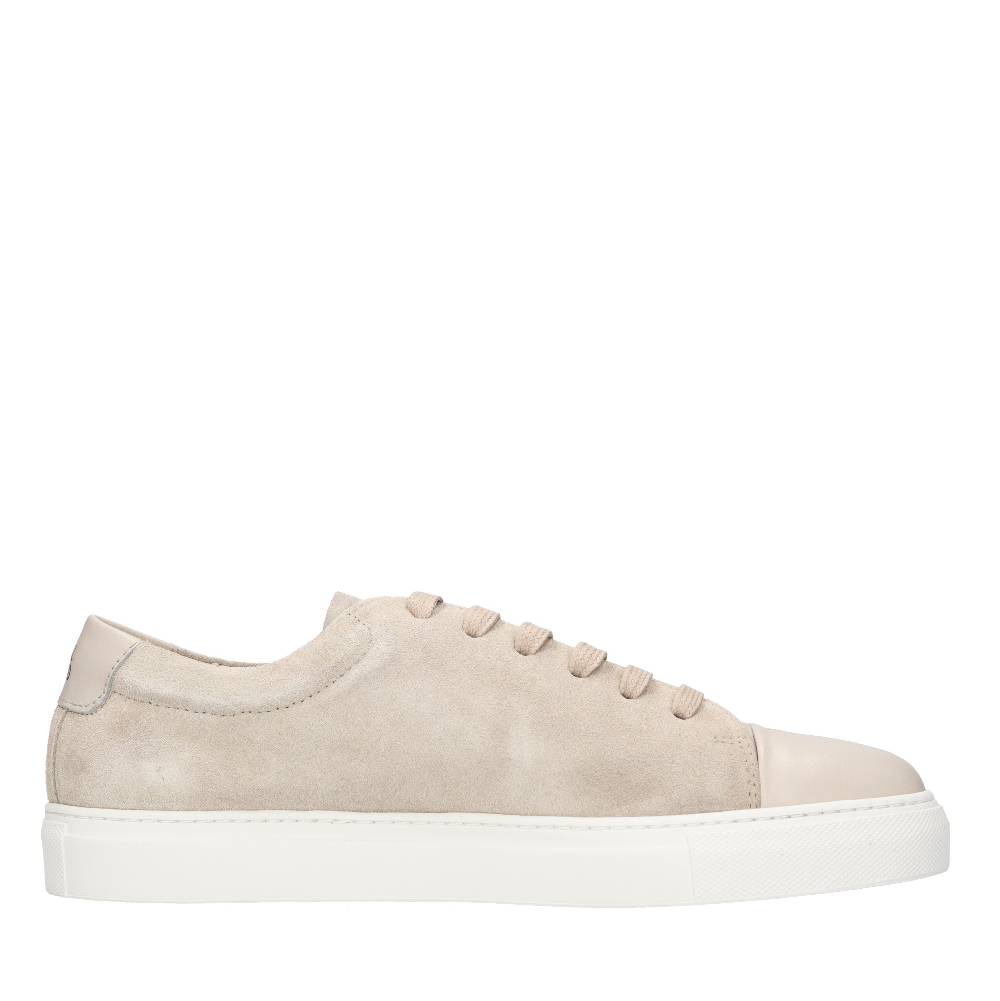 NATIONAL STANDARD Sneakers In Camoscio Con Punta In Pelle
