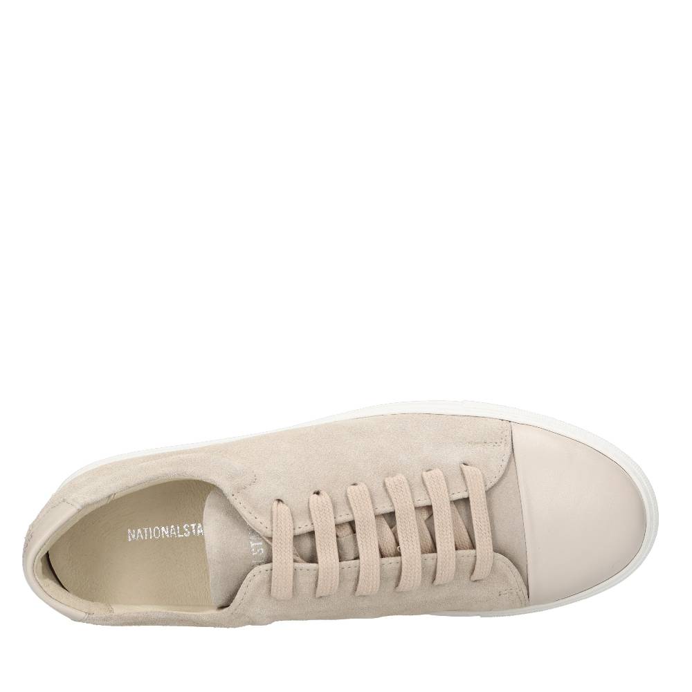NATIONAL STANDARD Sneakers In Camoscio Con Punta In Pelle