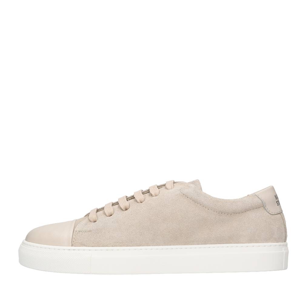 NATIONAL STANDARD Sneakers in camoscio con punta in pelle