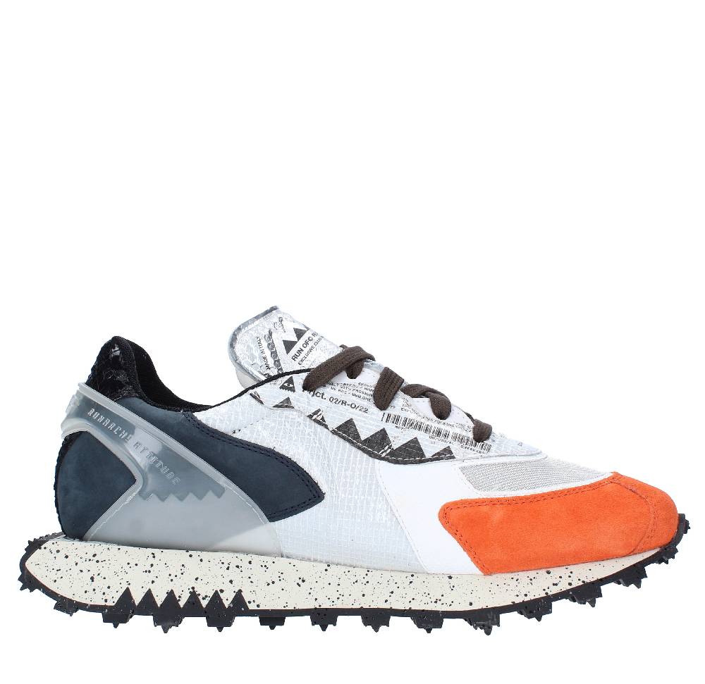 RUN OF Sneakers Modello 40038 RUN OF In Pelle Camoscio E Tessuto