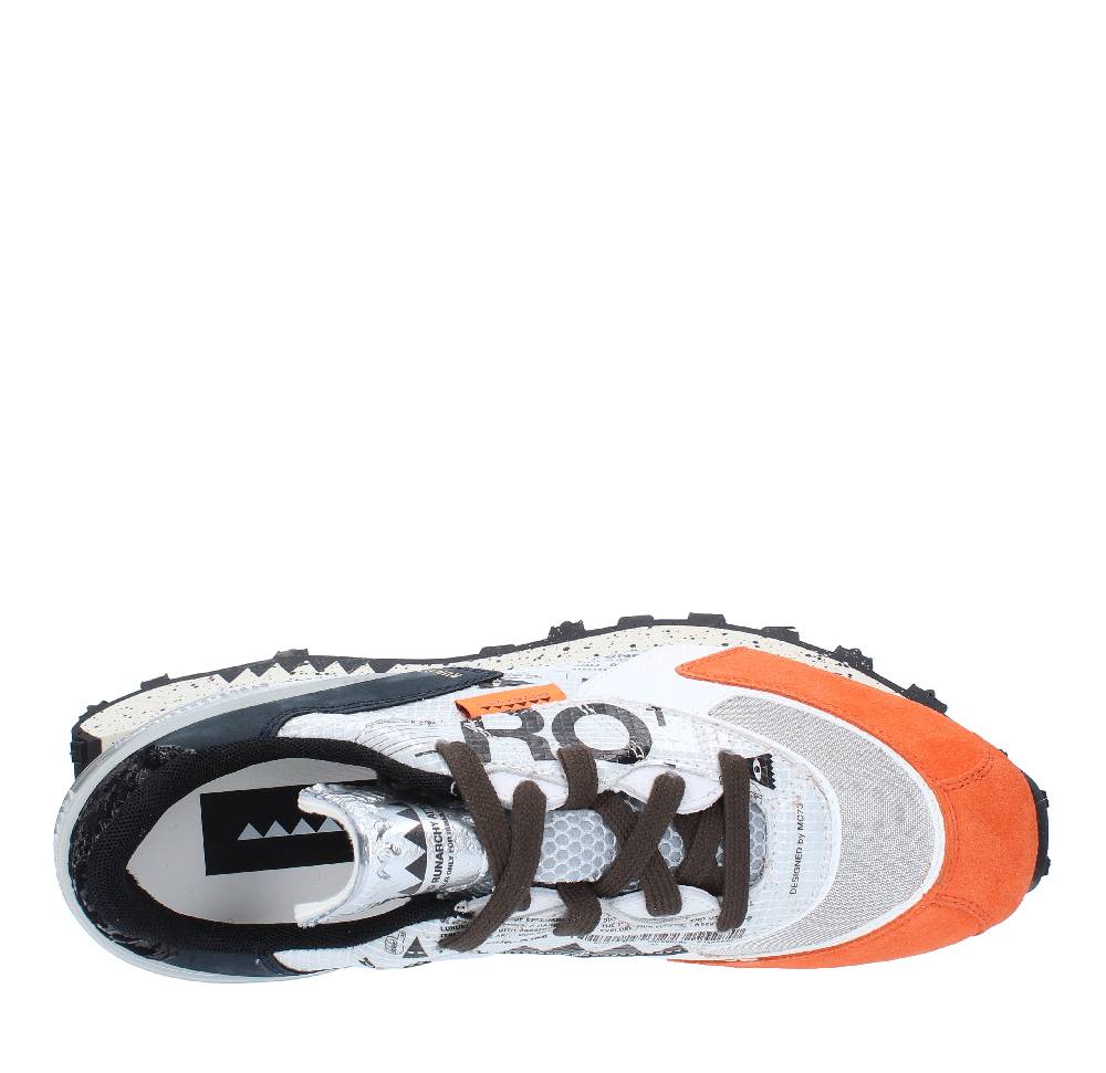 RUN OF Sneakers Modello 40038 RUN OF In Pelle Camoscio E Tessuto