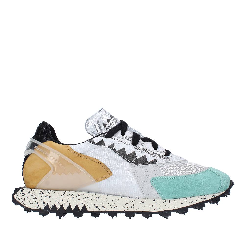 RUN OF Sneakers Modello 40038 RUN OF In Pelle Camoscio E Tessuto