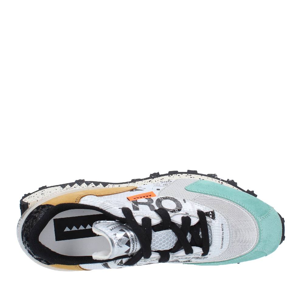 RUN OF Sneakers Modello 40038 RUN OF In Pelle Camoscio E Tessuto
