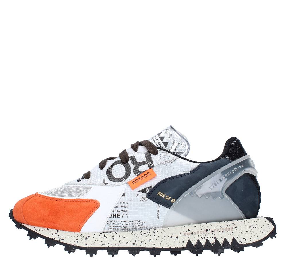 RUN OF Sneakers modello 40038 RUN OF in pelle camoscio e tessuto