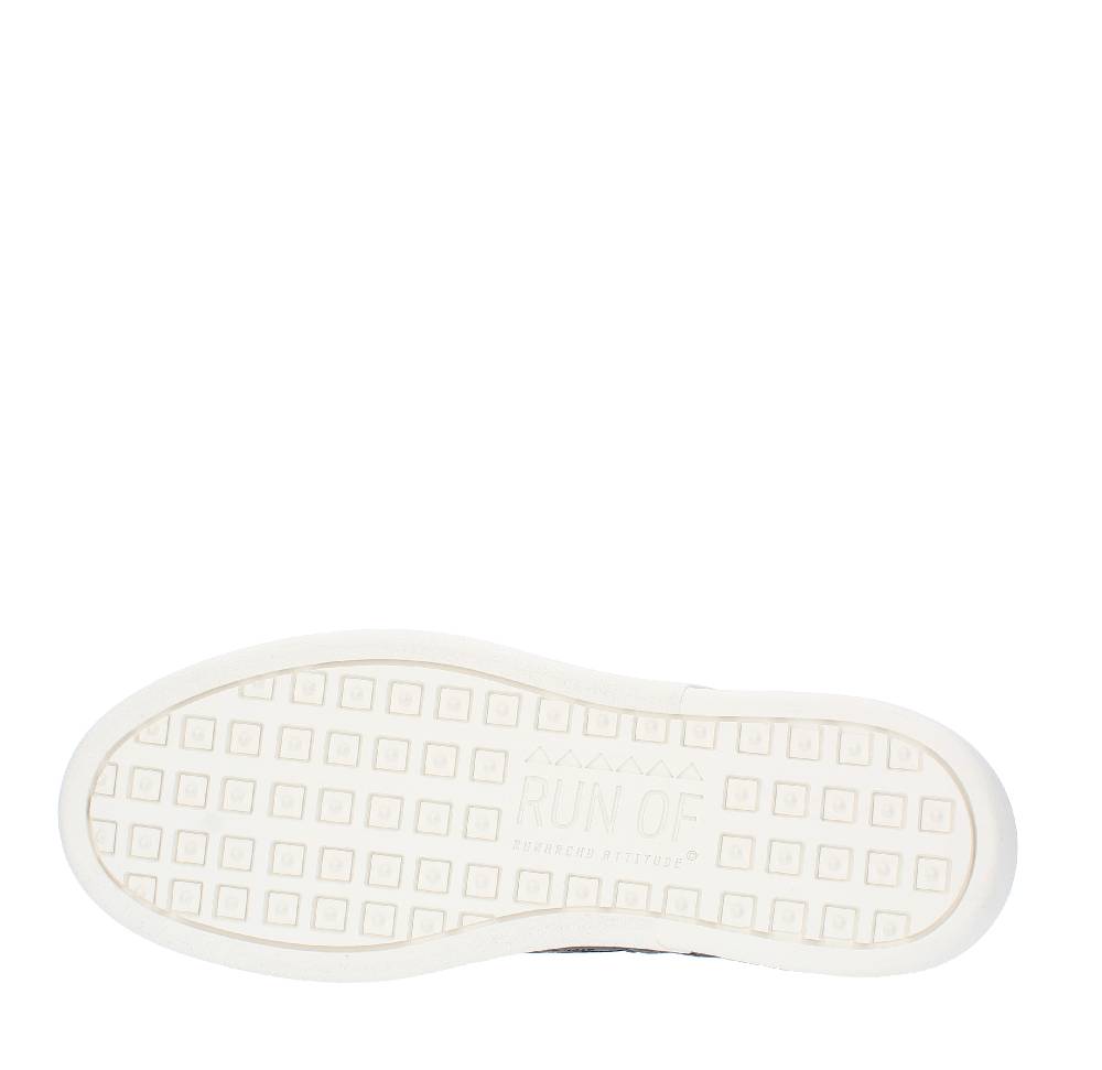RUN OF Sneakers Modello 40048BM RUN OF In Pelle E Tessuto