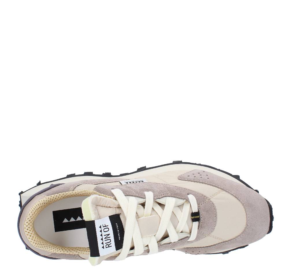 RUN OF Sneakers Modello 40282 RUN OF In Pelle Camoscio E Tessuto