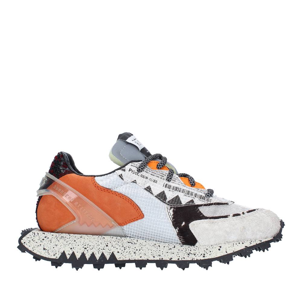 RUN OF Sneakers Modello 9377RO-1 RUN OF In Pelle Camoscio E Tessuto