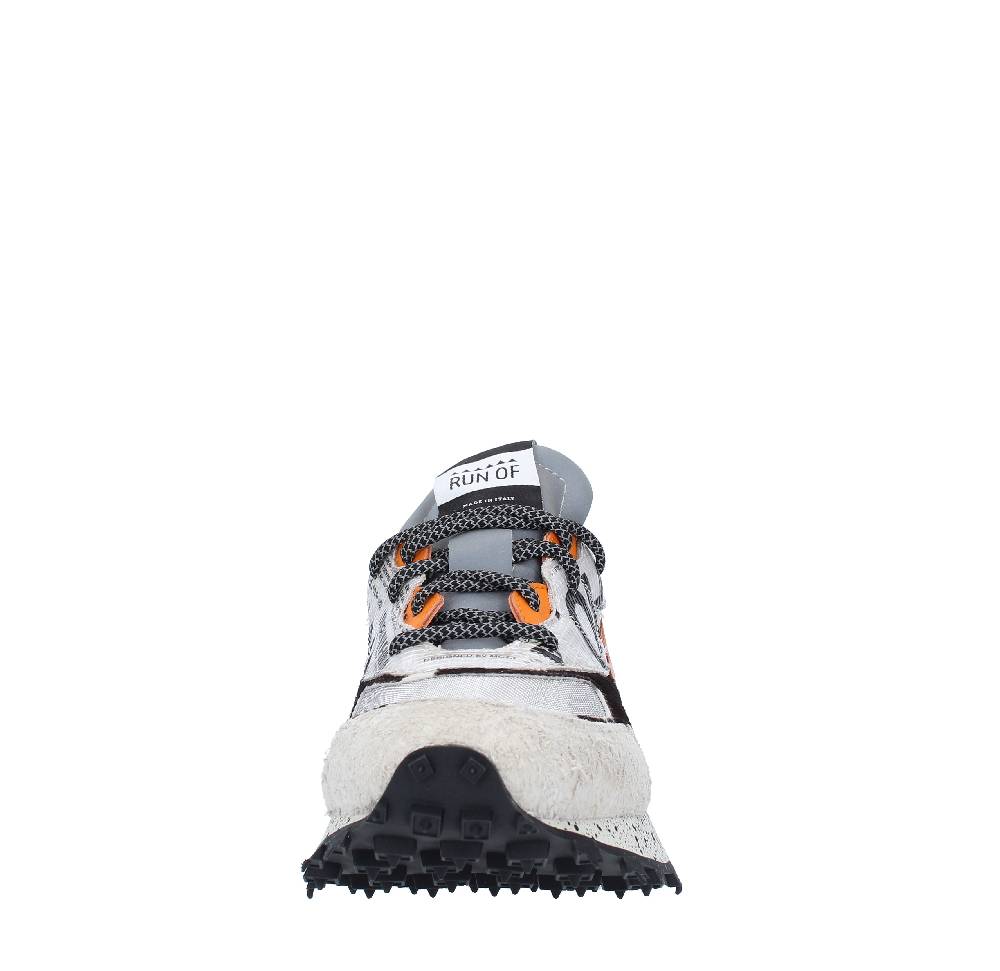 RUN OF Sneakers Modello 9377RO-1 RUN OF In Pelle Camoscio E Tessuto