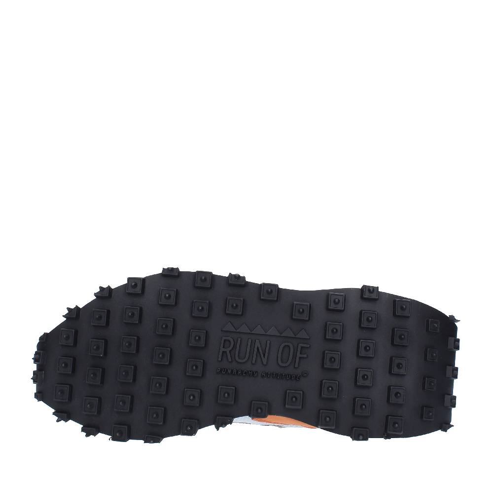 RUN OF Sneakers Modello 9377RO-1 RUN OF In Pelle Camoscio E Tessuto