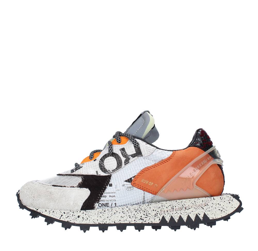 RUN OF Sneakers modello 9377RO-1 RUN OF in pelle camoscio e tessuto