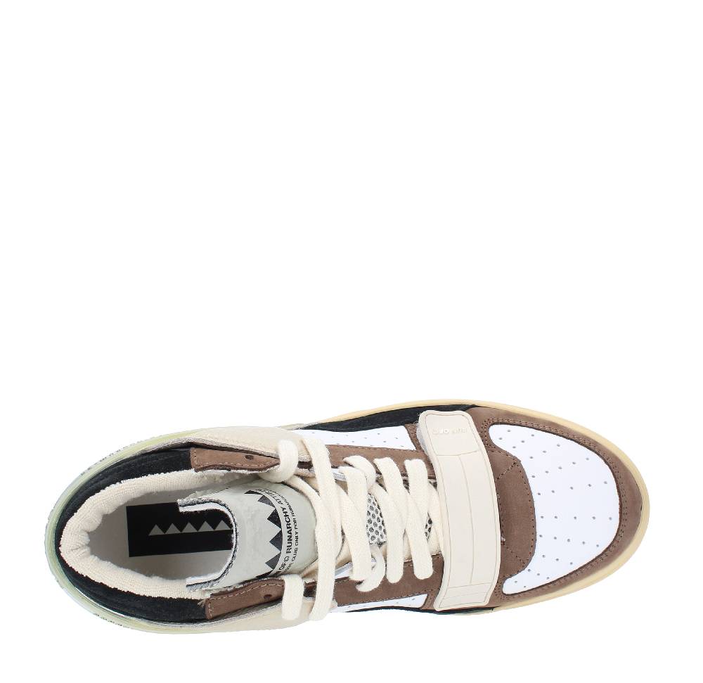 RUN OF Sneakers Modello ERRANT MID RUN OF In Pelle Camoscio E Tessuto