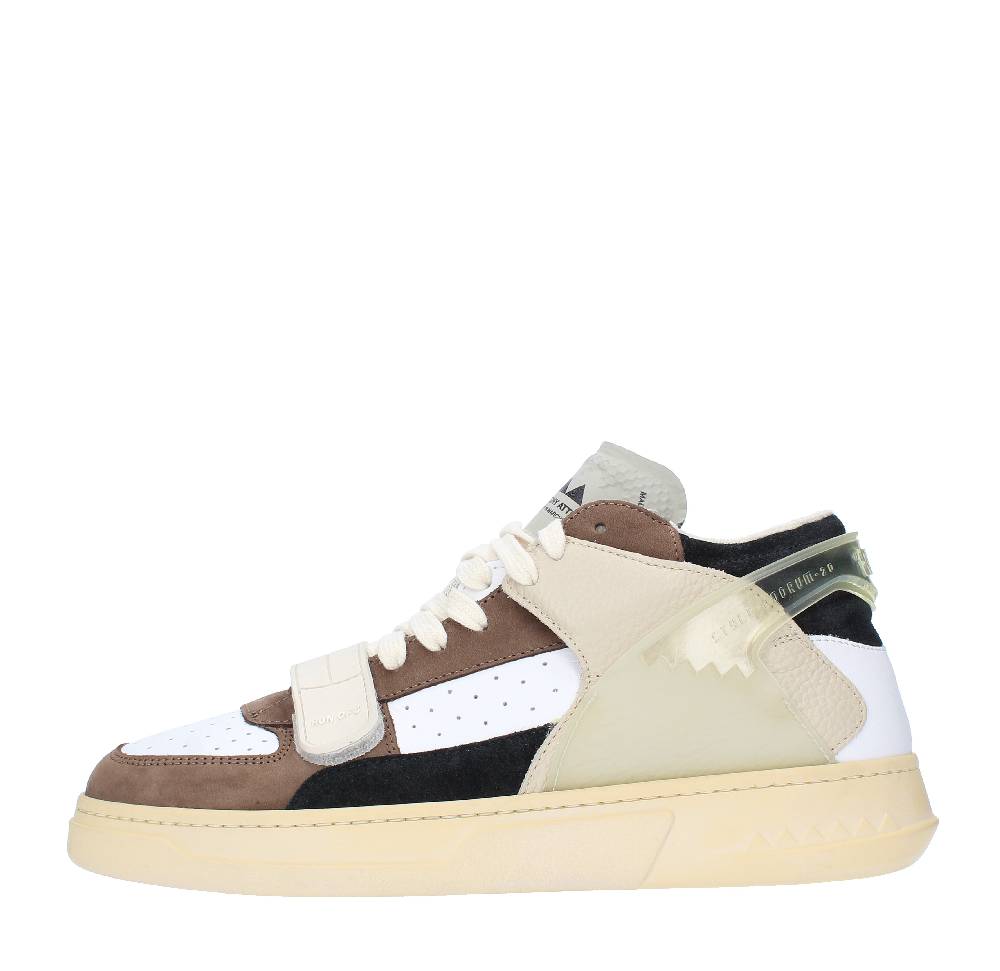 RUN OF Sneakers modello ERRANT MID RUN OF in pelle camoscio e tessuto
