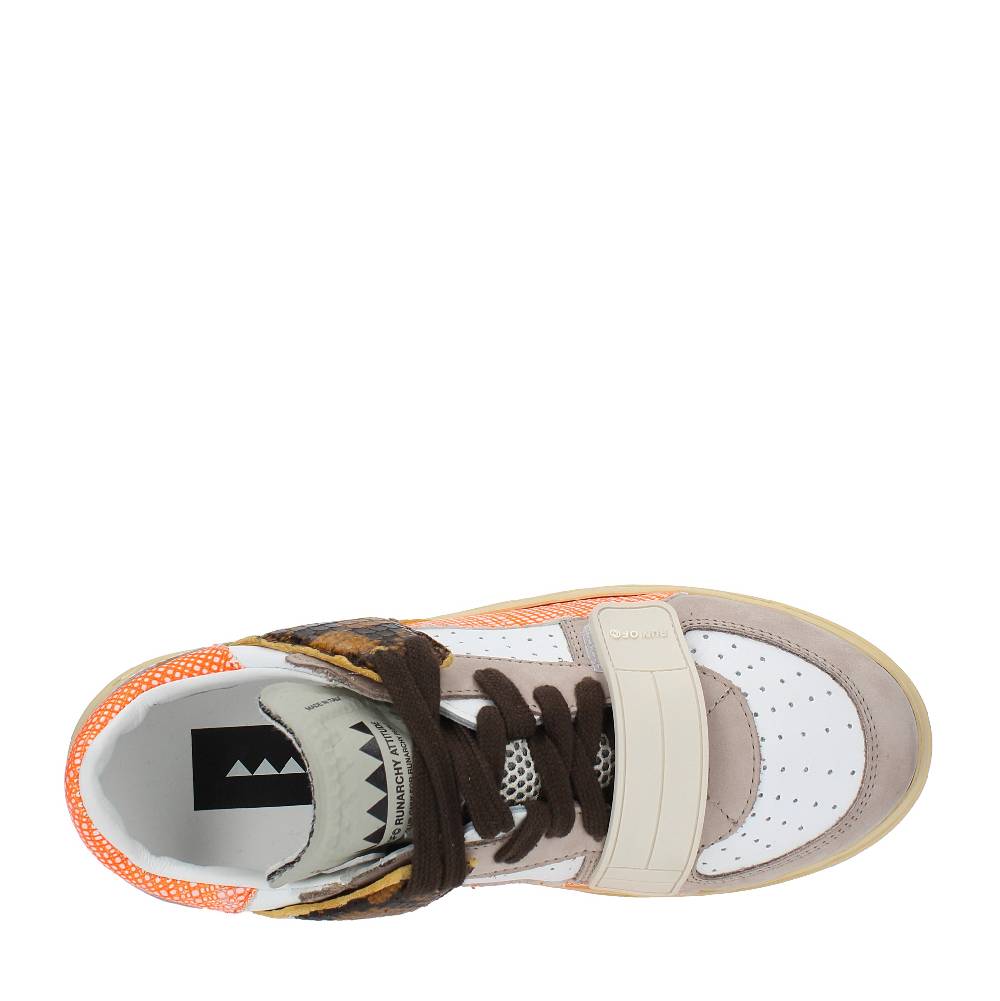 RUN OF Sneakers Modello KLAUS W RUN OF In Pelle Camoscio E Tessuto