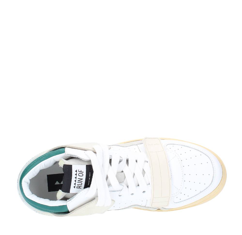 RUN OF Sneakers Modello MID COMBI-AV RUN OF In Pelle Camoscio E Tessuto