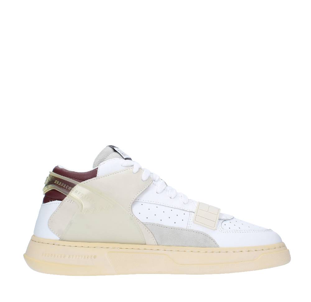 RUN OF Sneakers Modello MID COMBI-BO RUN OF In Pelle Camoscio E Tessuto