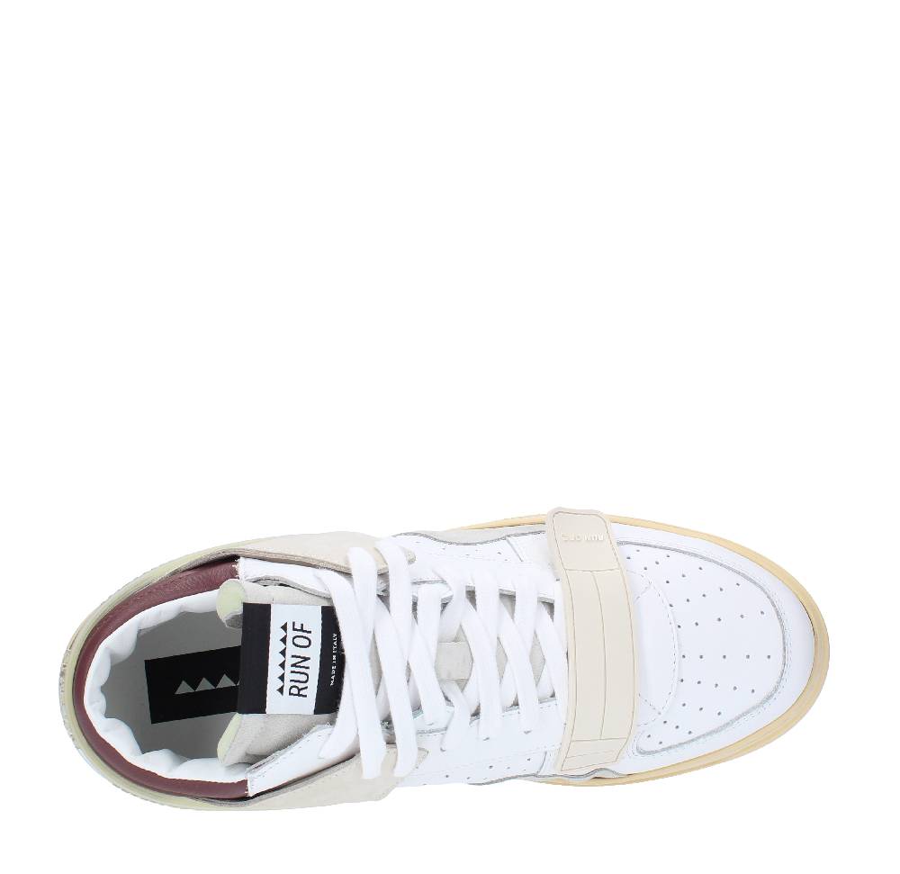 RUN OF Sneakers Modello MID COMBI-BO RUN OF In Pelle Camoscio E Tessuto
