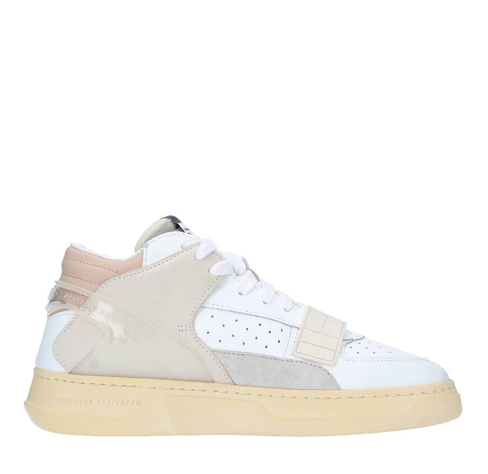 RUN OF Sneakers Modello MID COMBI-CP RUN OF In Pelle Camoscio