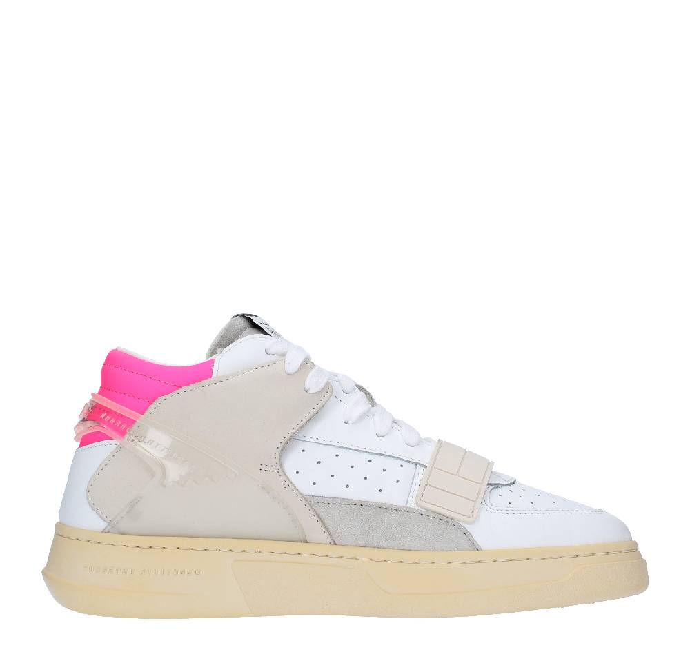 RUN OF Sneakers Modello MID COMBI-RF RUN OF In Pelle Camoscio E Tessuto