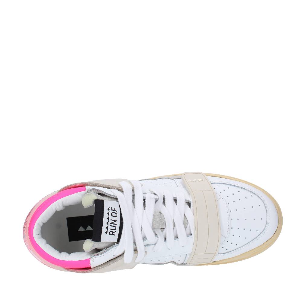 RUN OF Sneakers Modello MID COMBI-RF RUN OF In Pelle Camoscio E Tessuto