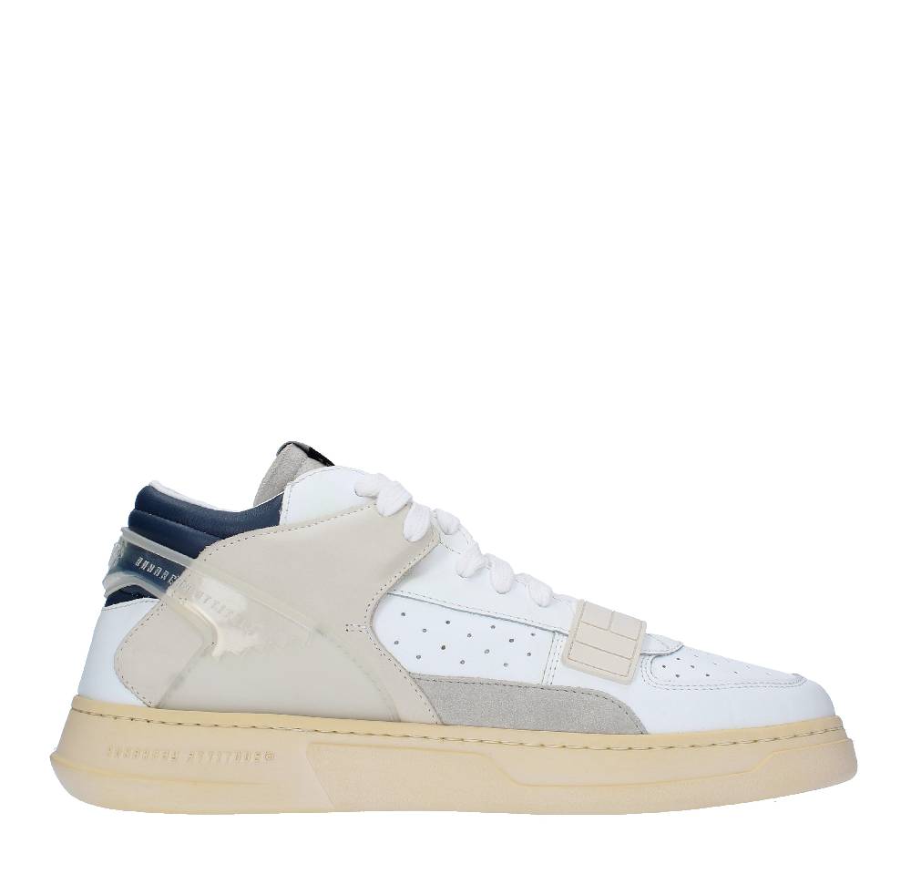 RUN OF Sneakers Modello MID COMBI RUN OF In Pelle Camoscio E Tessuto