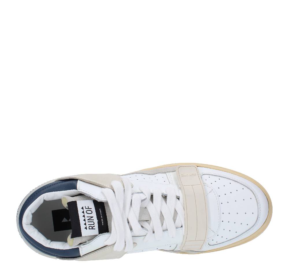 RUN OF Sneakers Modello MID COMBI RUN OF In Pelle Camoscio E Tessuto